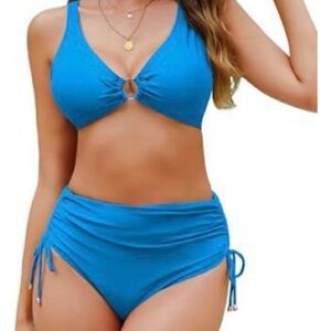 Blue Women's Swimwear Set